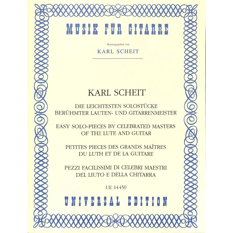 Karl Scheit - Leichtesten Solostücke berühmter